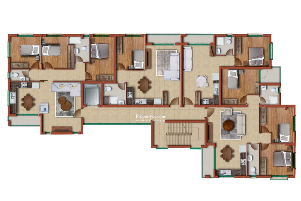 3 Bed Apt