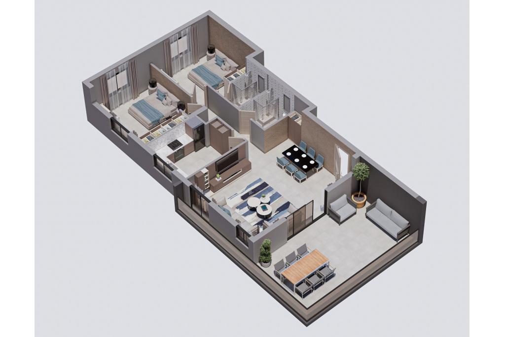 2 Bed Penthouse